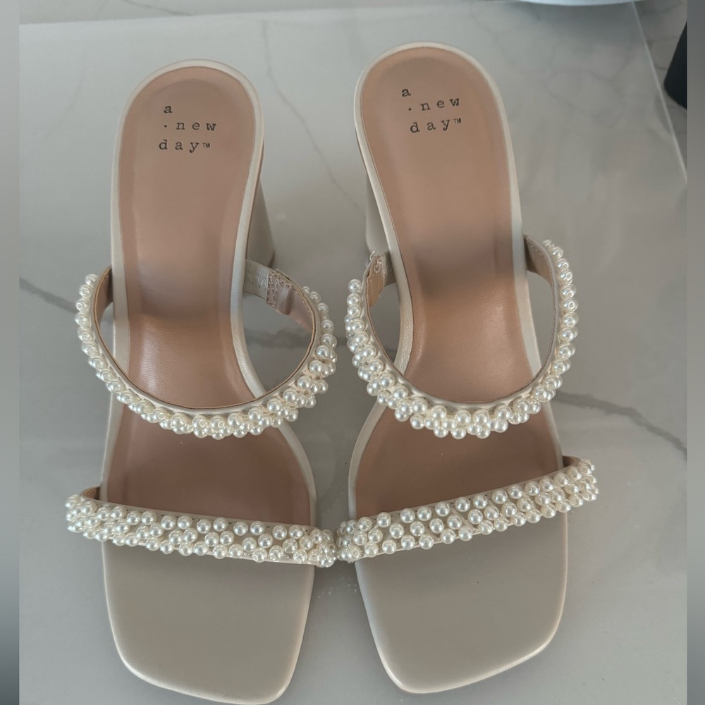 A new day pearl heels